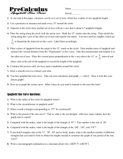 Spaghetti Sine Curve