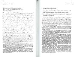 A cognitive approach to language learning Skehan, P. 1998. Oxford
