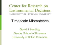 Timescale Mismatches