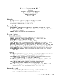 Kevin Gene Ahern, Ph