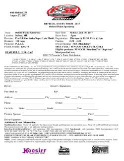 Entry Form - Pro All Stars Series