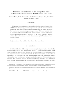 Empirical Determination of the Energy Loss Rate of Accelerated