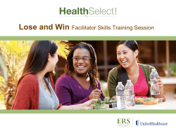 Lose and Win Facilitator Skills Training Session