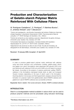 Production and Characterization of Gelatin