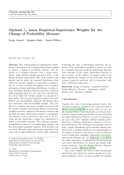 Optimal L2-norm Empirical Importance Weights for the Change of