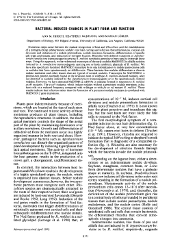 Bacterial-Induced Changes in Plant Form and Function