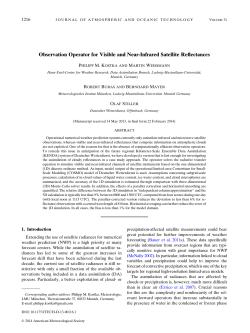 Observation Operator for Visible and Near