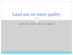 Land use on water quality