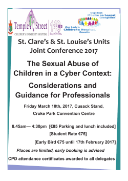 to the SCU and SLU Joint Conference Brochure and