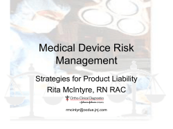 Medical Device Risk Management