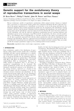 Genetic support for the evolutionary theory of