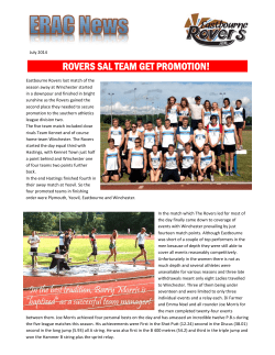 ROVERS SAL TEAM GET PROMOTION!.