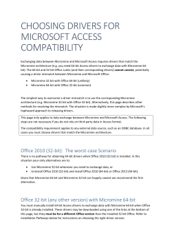 Choosing-drivers-for-Microsoft-Access-compatibility