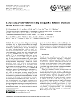 Large-scale groundwater modeling using global datasets: a test