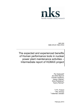 NKS-300, The expected and experienced benefits of Human