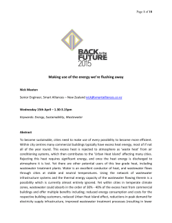 Making use of the energy we`re flushing away