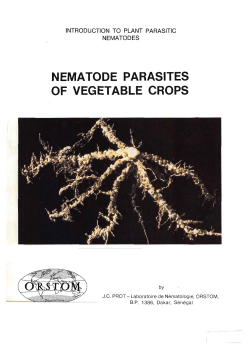 Introduction to plant parasitic Nematodes