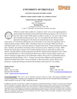 EDUC 603 NB Syllabus Pikeville