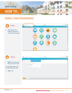 Create a &ldquo;Team Time Summary&rdquo;