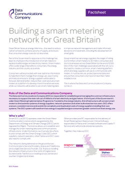 Building a smart metering network for Great Britain