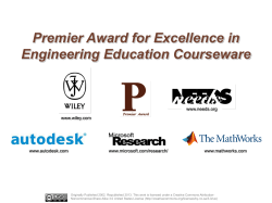 Premier Award for Excellence in Engineering Education Courseware