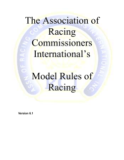 ARCI - Race Track Industry Program