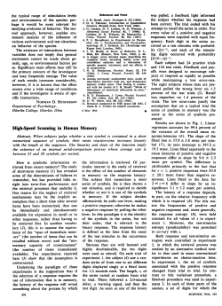 High-Speed Scanning in Human Memory