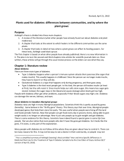 differences between communities, and by where the plant grows