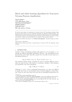 Batch and online learning algorithms for Nonconvex