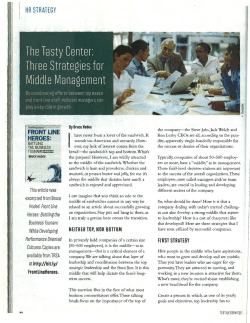 The Tasty Center: Three Strategies for Middle