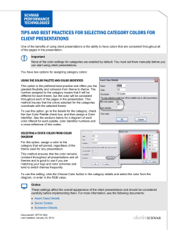 Tips and Best Practices for Selecting Category Colors for Client