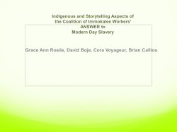 4 KEYS TO THE CIW / FAIR FOODS PROGRAM SUCCESS