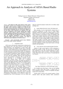 AESA based radio systems
