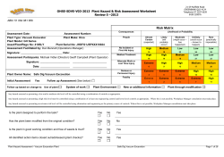 Plant Hazard Risk Assessment Vacuum Excavation v5 410SLY 2014