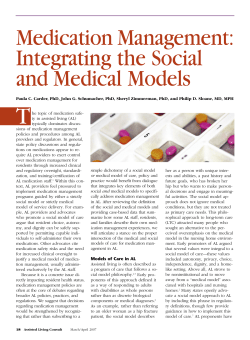 Medication Management: Integrating the Social and Medical Models