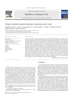 Design of peptide-targeted liposomes containing nucleic