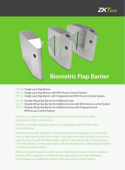 Biometric Flap Barrier
