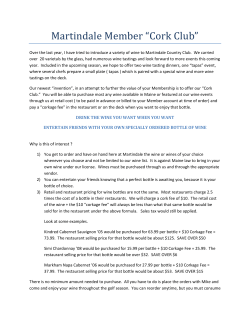 Cork Club - Martindale Country Club