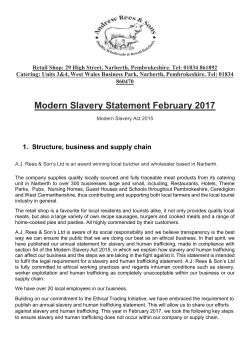Modern Slavery Statement