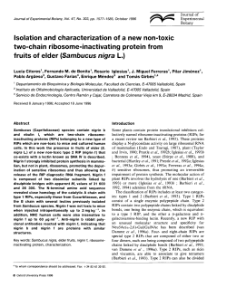 Isolation and characterization of a new non-toxic two