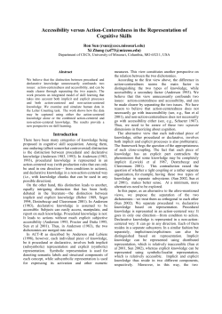 The Non-Action-Centered Subsystem