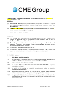 Natural Gas Broker Rebate Programme