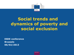 Social trends and dynamics of poverty and social exclusion