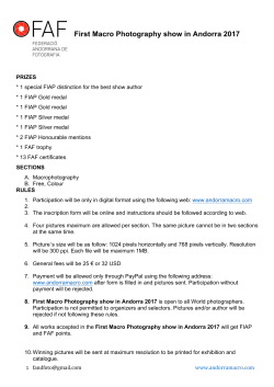 First Macro Photography show in Andorra 2017