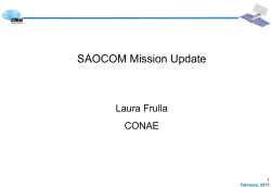 SAOCOM 1B Launch/Orbital Formation