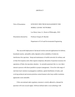 EFFICIENT SPECTRUM MANAGEMENT FOR MOBILE AD