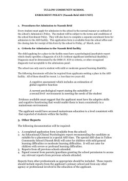 A cognitive assessment which includes an estimation of global