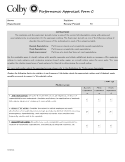 Performance Appraisal Form C
