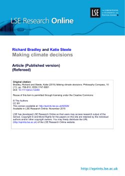 Making climate decisions