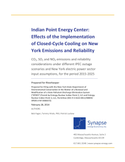 Indian Point Energy Center: Effects of the